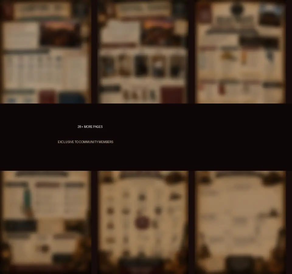 Blurred preview of additional member-only handbook pages